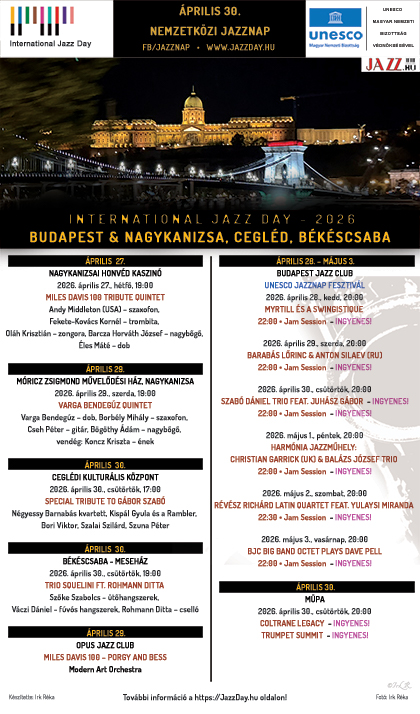 Nemzetközi Jazznap  - 2026