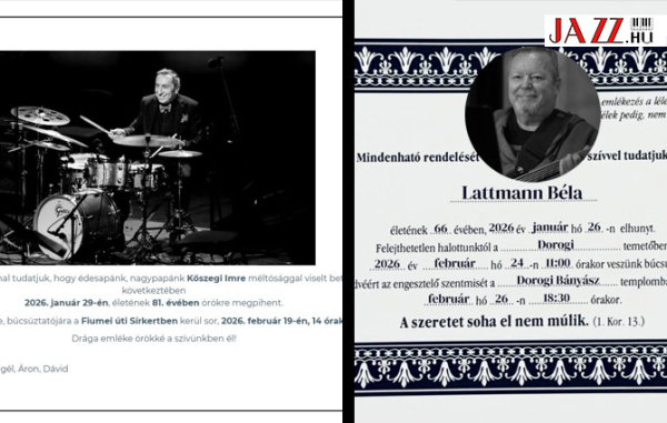 Kőszegi Imr&eacute;re &eacute;s Lattmann B&eacute;l&aacute;ra eml&eacute;keznek zen&eacute;szbar&aacute;taik