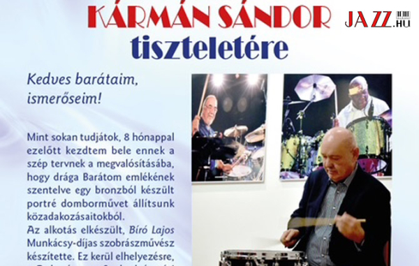Eml&eacute;kt&aacute;bla-avat&aacute;s &eacute;s eml&eacute;kkoncert K&aacute;rm&aacute;n S&aacute;ndor tisztelet&eacute;re